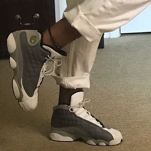 White and grey Jordan’s